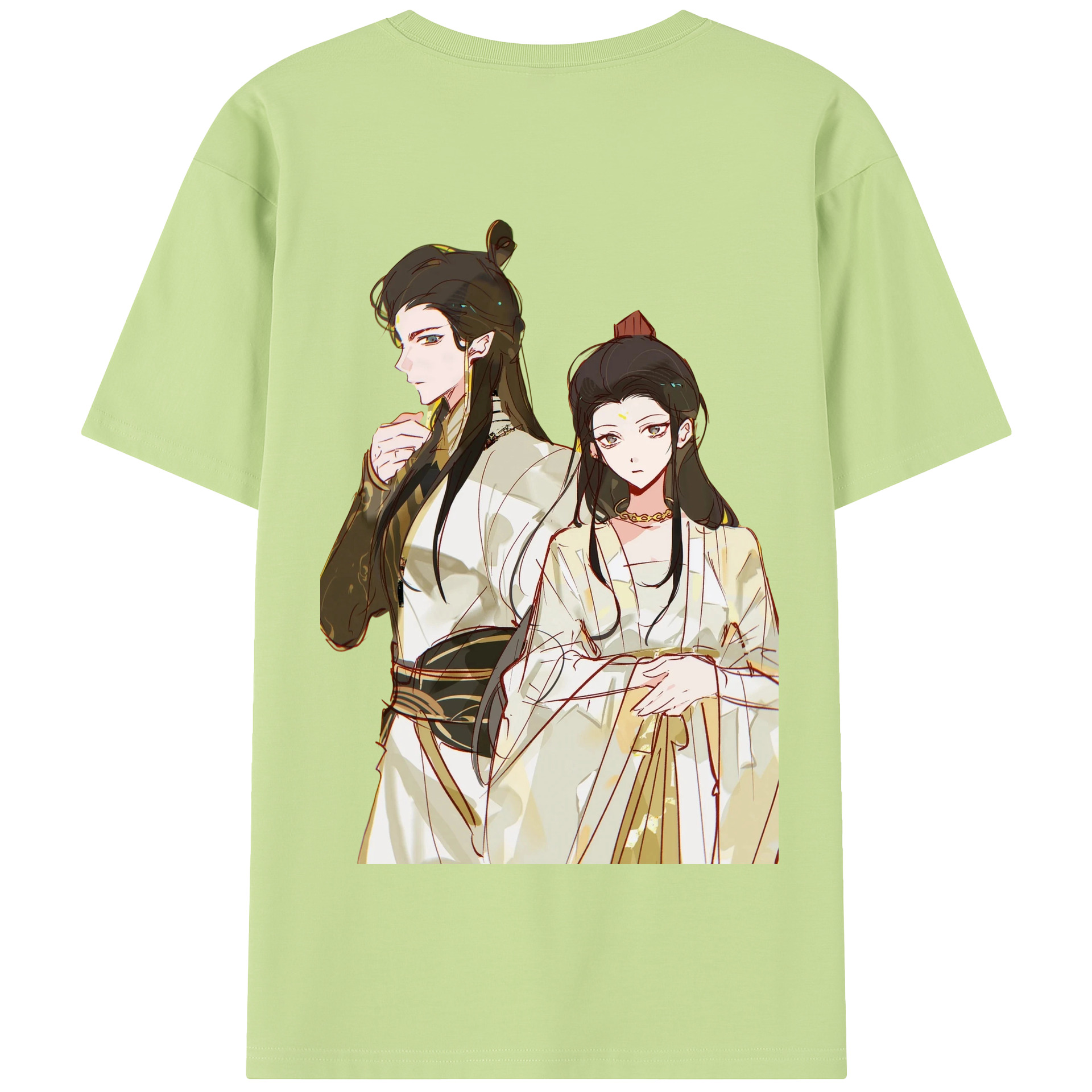 （画像用） Ne Zha 2 ナタ 魔童の大暴れ 綿100％半袖Tシャツ（背面プリント）